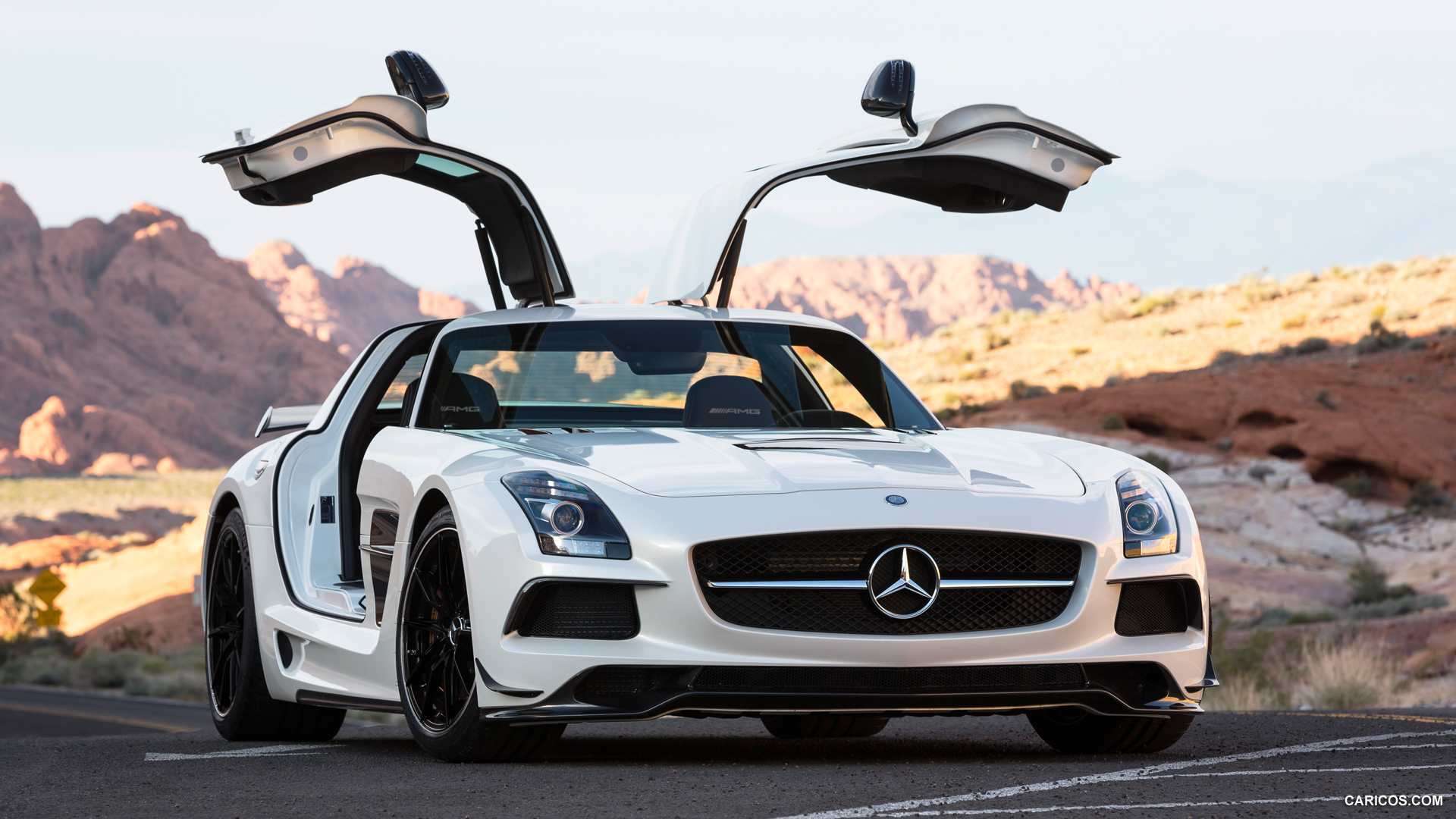 2014 Mercedes-Benz SLS AMG Coupe Black Series White - Front, #8 of 40