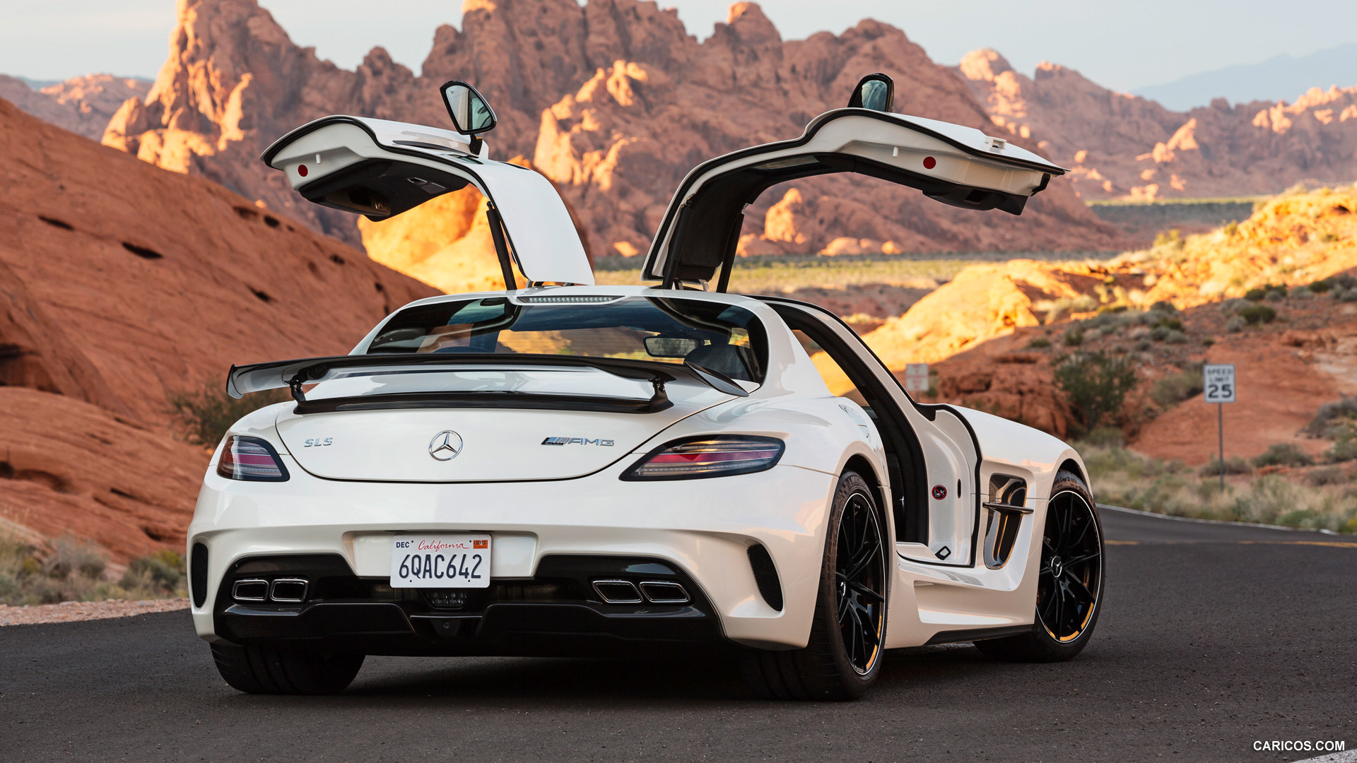 2014 Mercedes-Benz SLS AMG Coupe Black Series White - Rear, #12 of 40