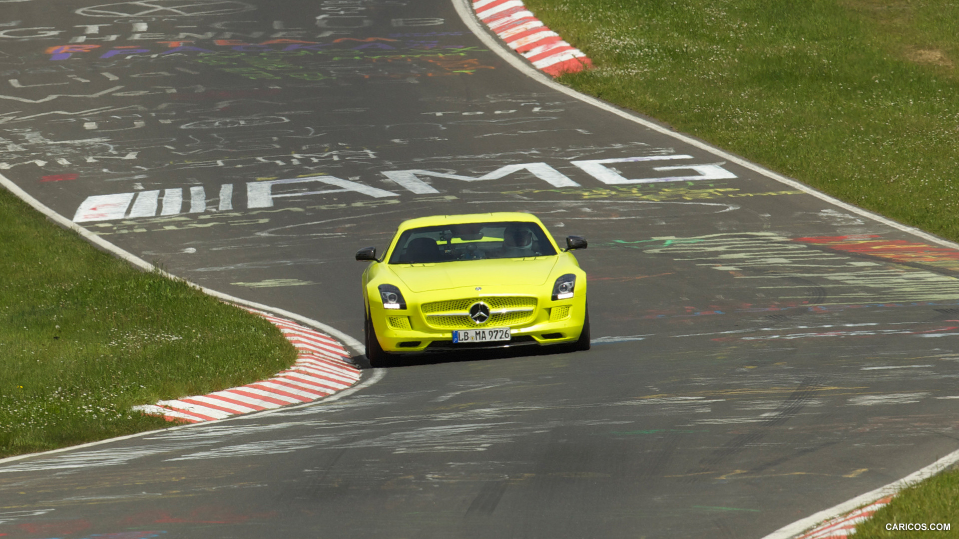 2014 Mercedes-Benz SLS AMG Coupe Electric Drive, Yellow At Nürburgring ...