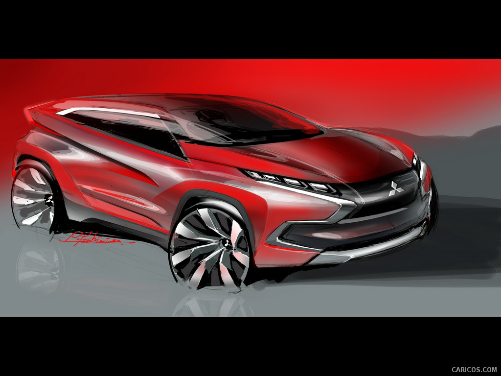 2014 Mitsubishi XR-PHEV Concept  - Design Sketch