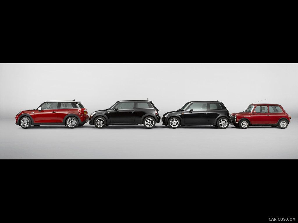 2015 MINI Cooper - Four Generations - Side