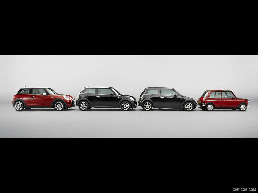 2015 MINI Cooper - Four Generations - Side