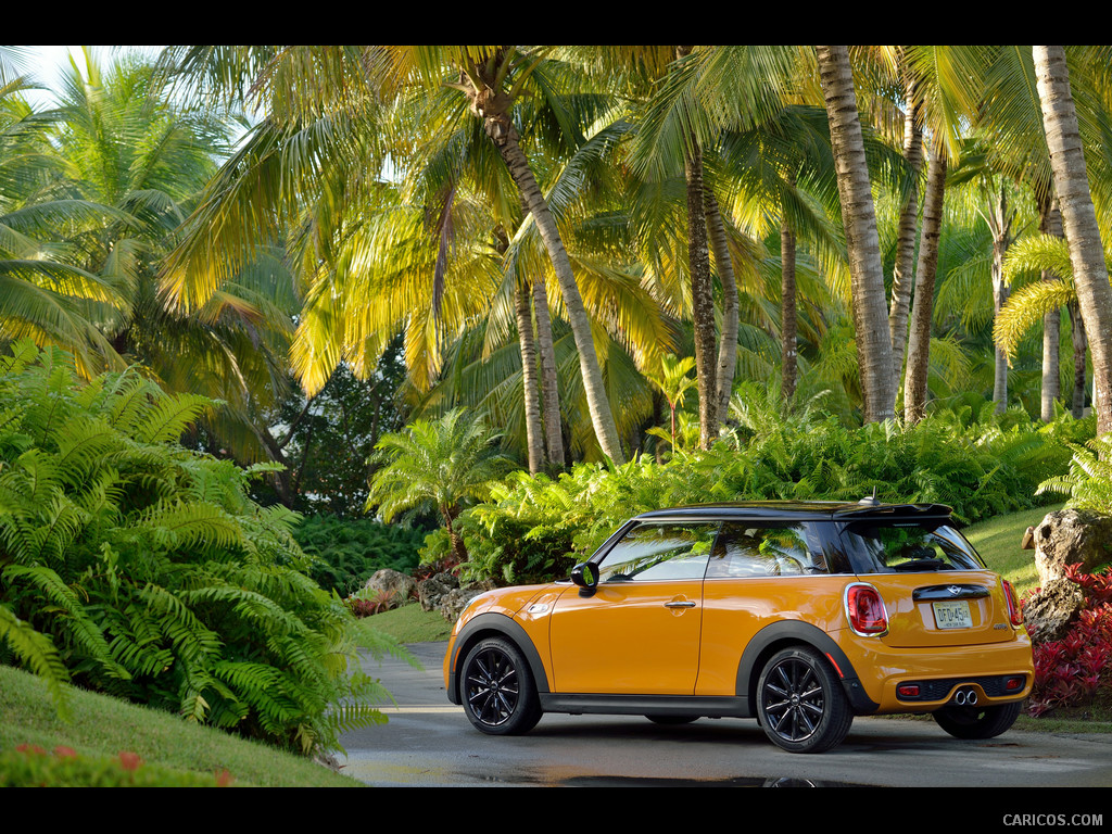 2015 MINI Cooper S (Yellow) - Rear