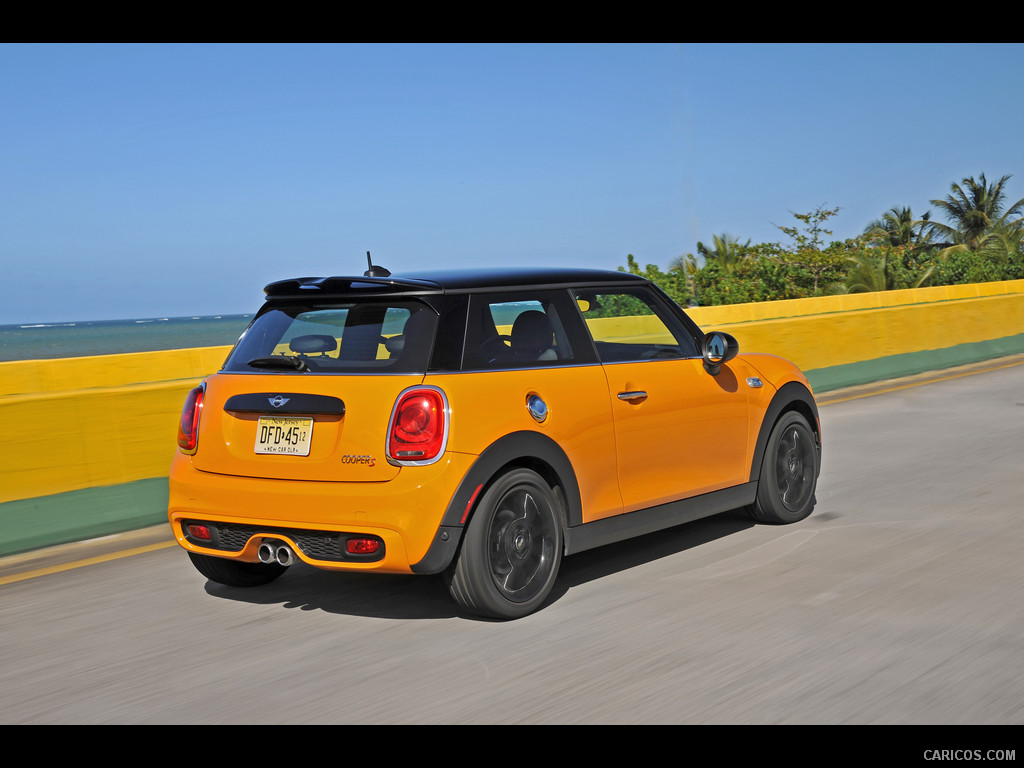 2015 MINI Cooper S (Yellow) - Rear