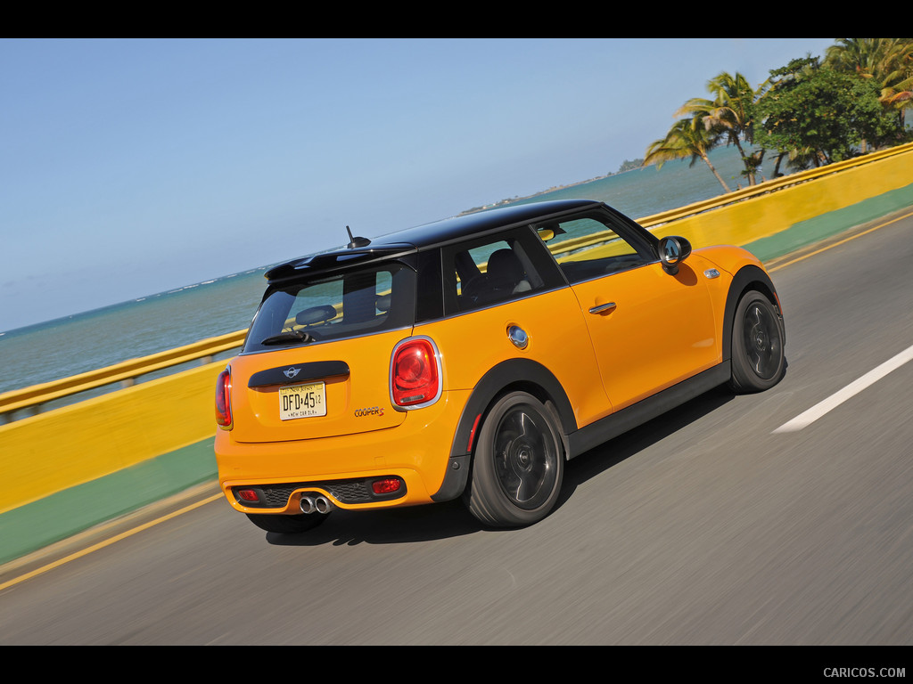 2015 MINI Cooper S (Yellow) - Rear