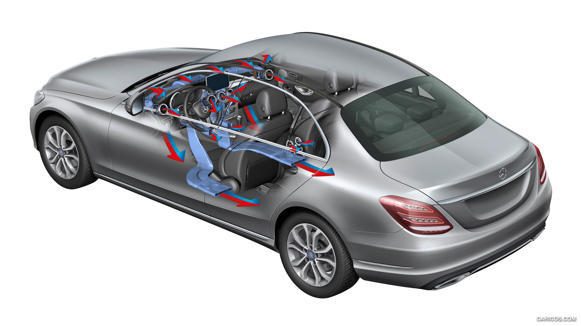 2015 Mercedes-Benz C-Class - Air Conditioning System - Technical Drawing, #90 of 181