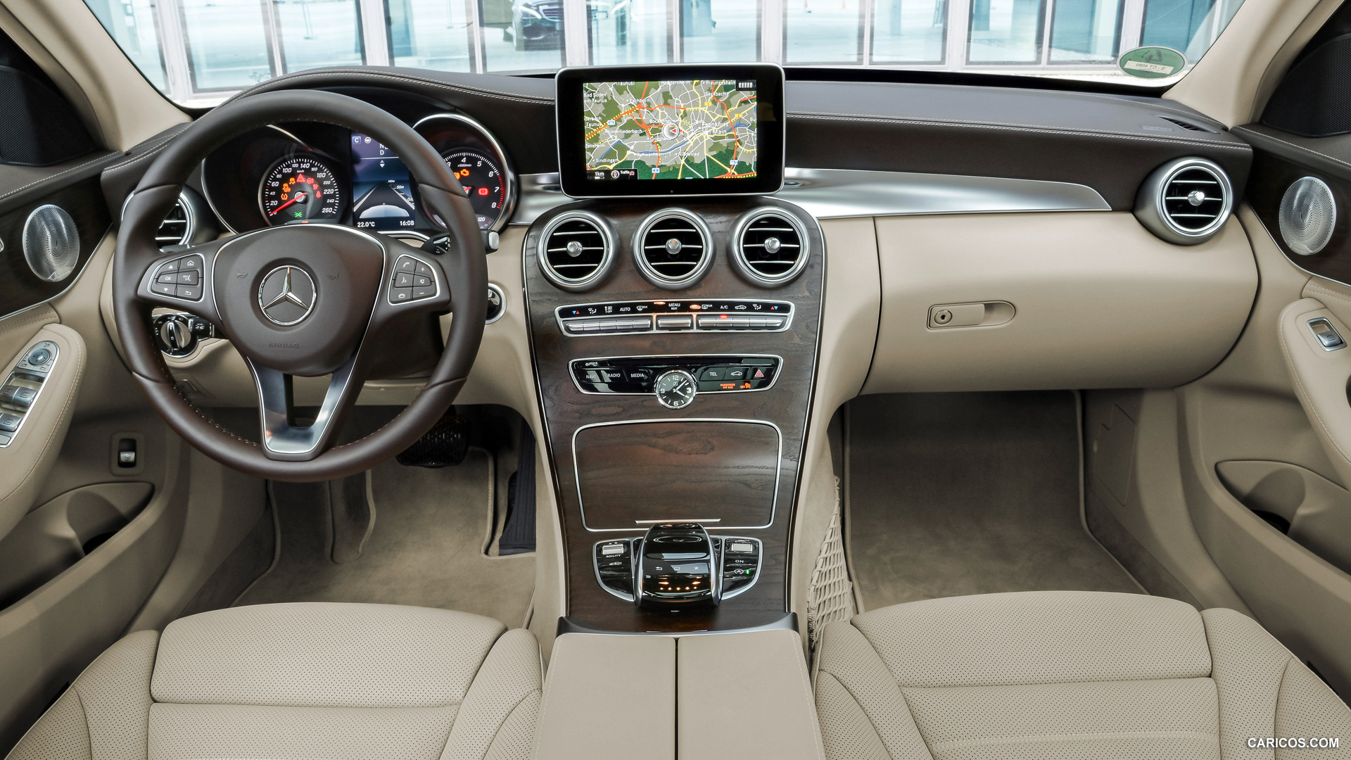 2015 Mercedes-Benz C-Class C 200 Estate (Exclusive, Leather Beige) - Interior, #152 of 173