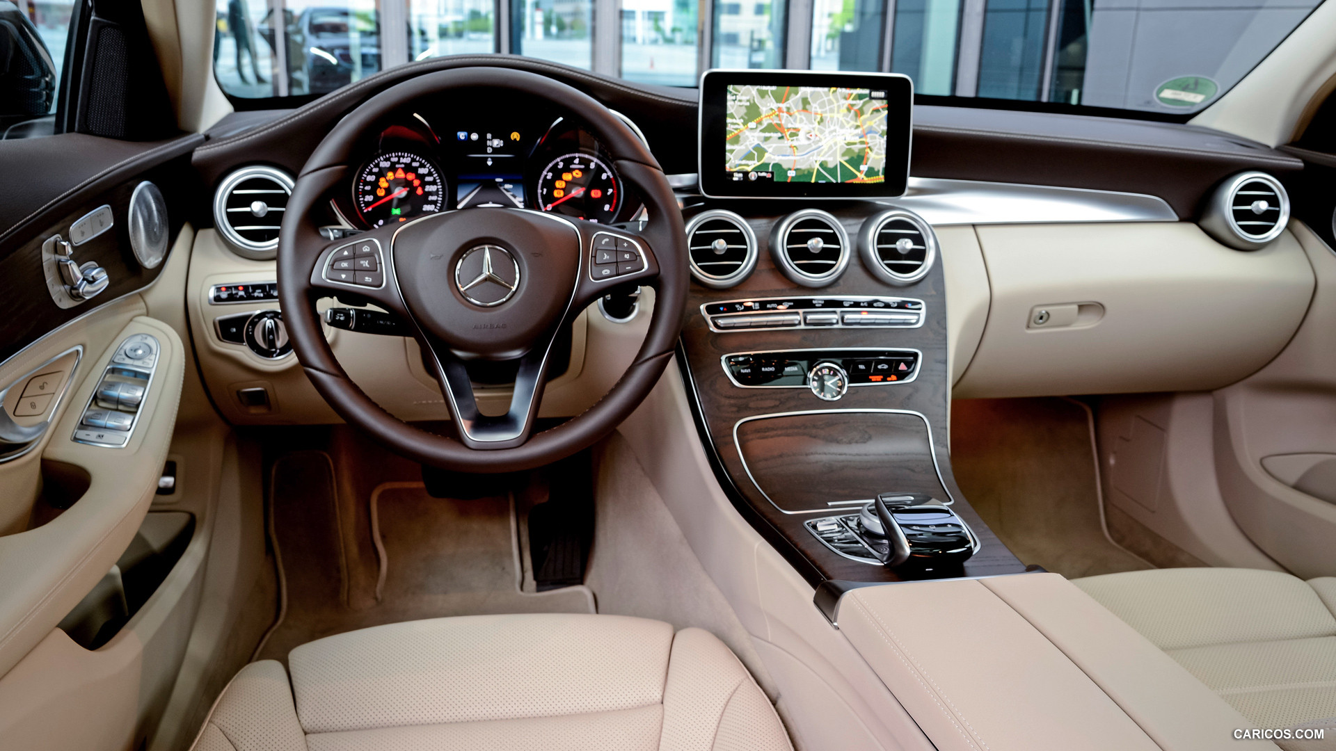 2015 Mercedes-Benz C-Class C 200 Estate (Exclusive, Leather Beige) - Interior, #153 of 173