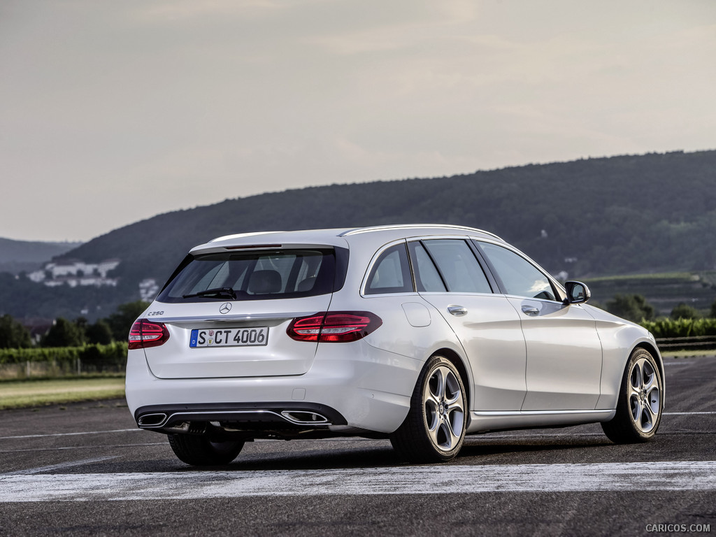 2015 Mercedes-Benz C-Class C 250 Estate (Exclusive, Diamond White) - Rear