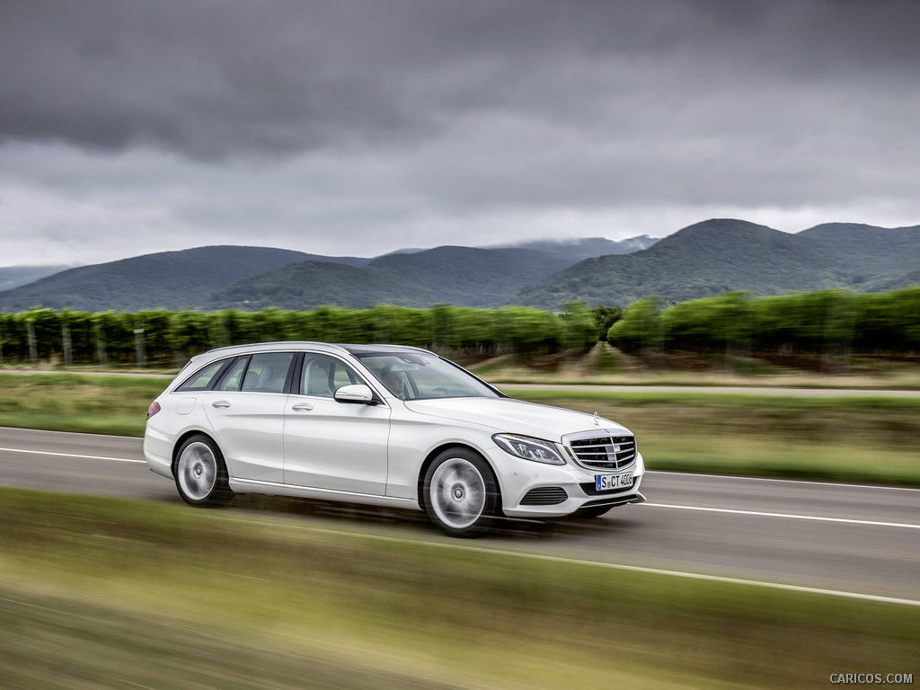 2015 Mercedes-Benz C-Class C 250 Estate (Exclusive, Diamond White) - Side