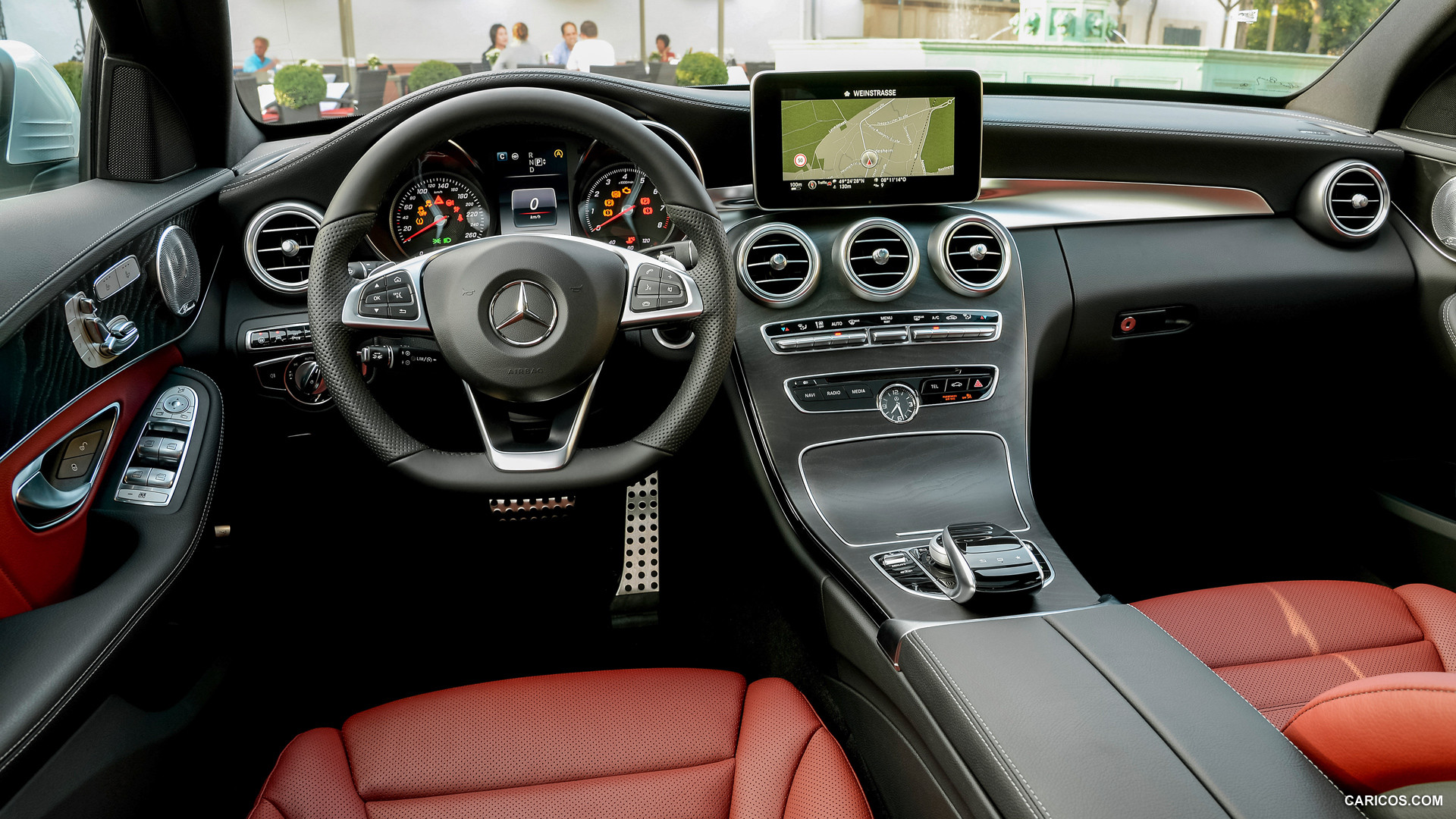 2015 Mercedes-Benz C-Class C 250 Estate AMG Line (Leather Red) - Interior, #143 of 173