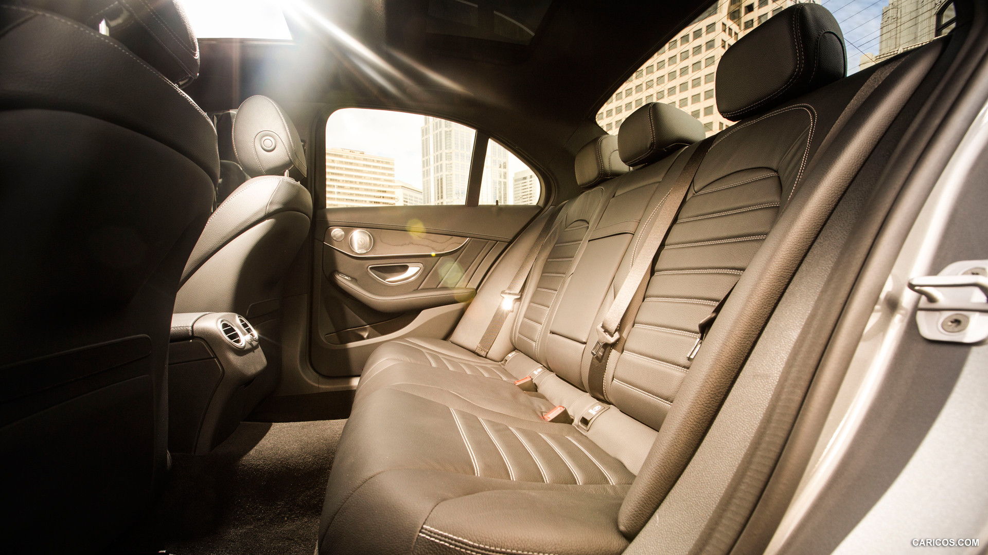 2015 Mercedes-Benz C-Class C300 4MATIC (US-Spec)  - Interior Rear Seats, #82 of 156