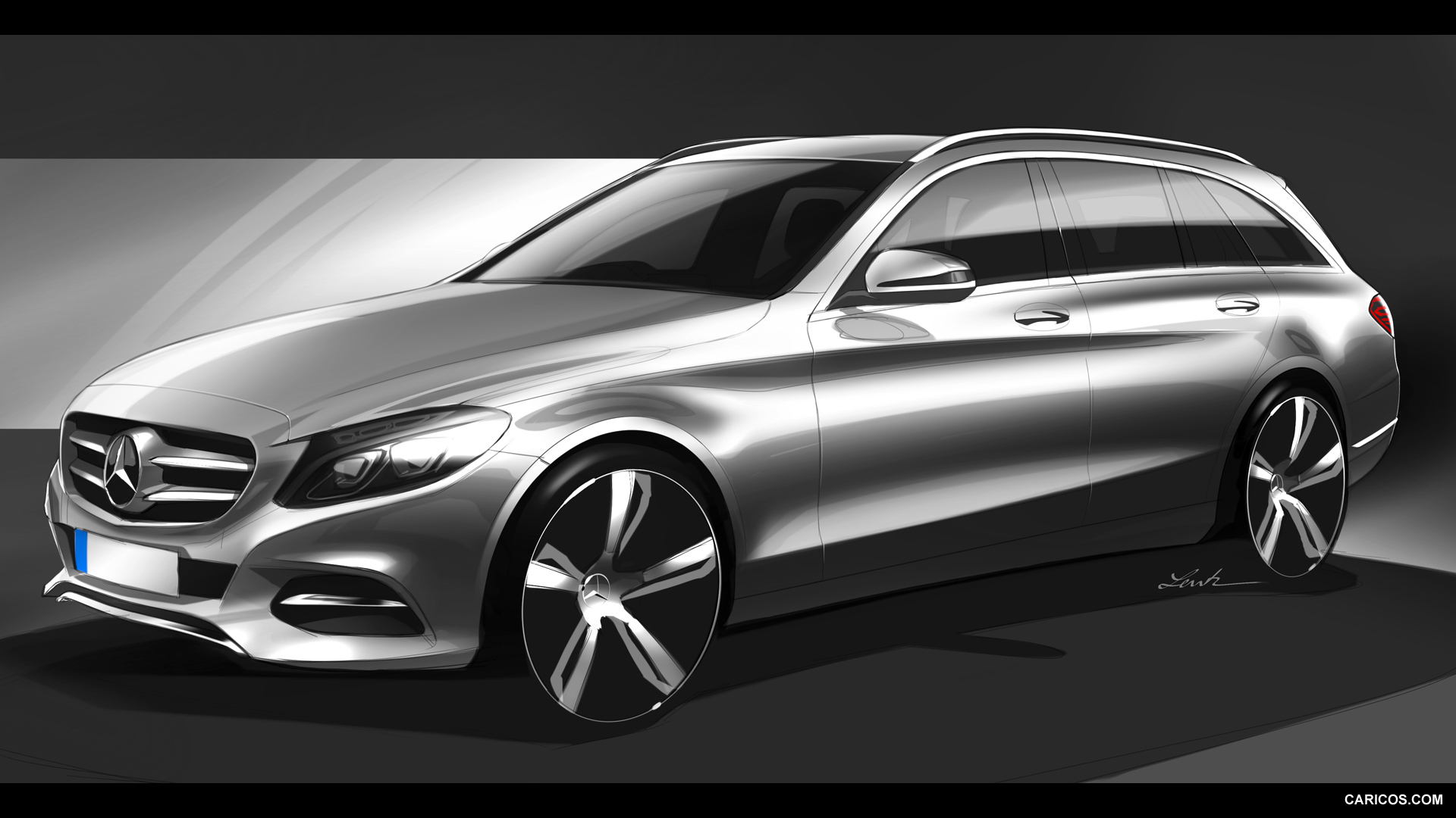 2015 Mercedes-Benz C-Class Estate  - Design Sketch, #82 of 173