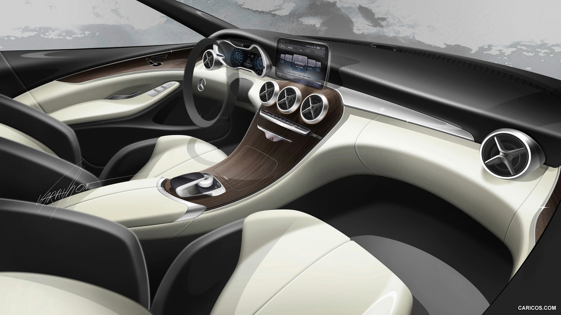 2015 Mercedes-Benz C-Class Interior - Design Sketch, #80 of 181