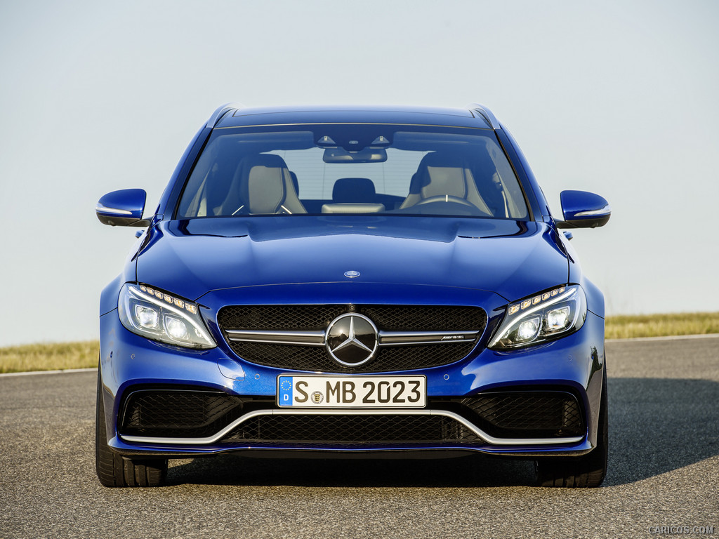 2015 Mercedes-Benz C63 AMG Estate (Brilliant Blue Metallic) - Front