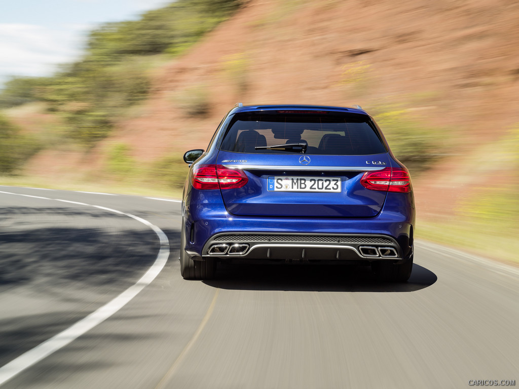 2015 Mercedes-Benz C63 AMG Estate (Brilliant Blue Metallic) - Rear