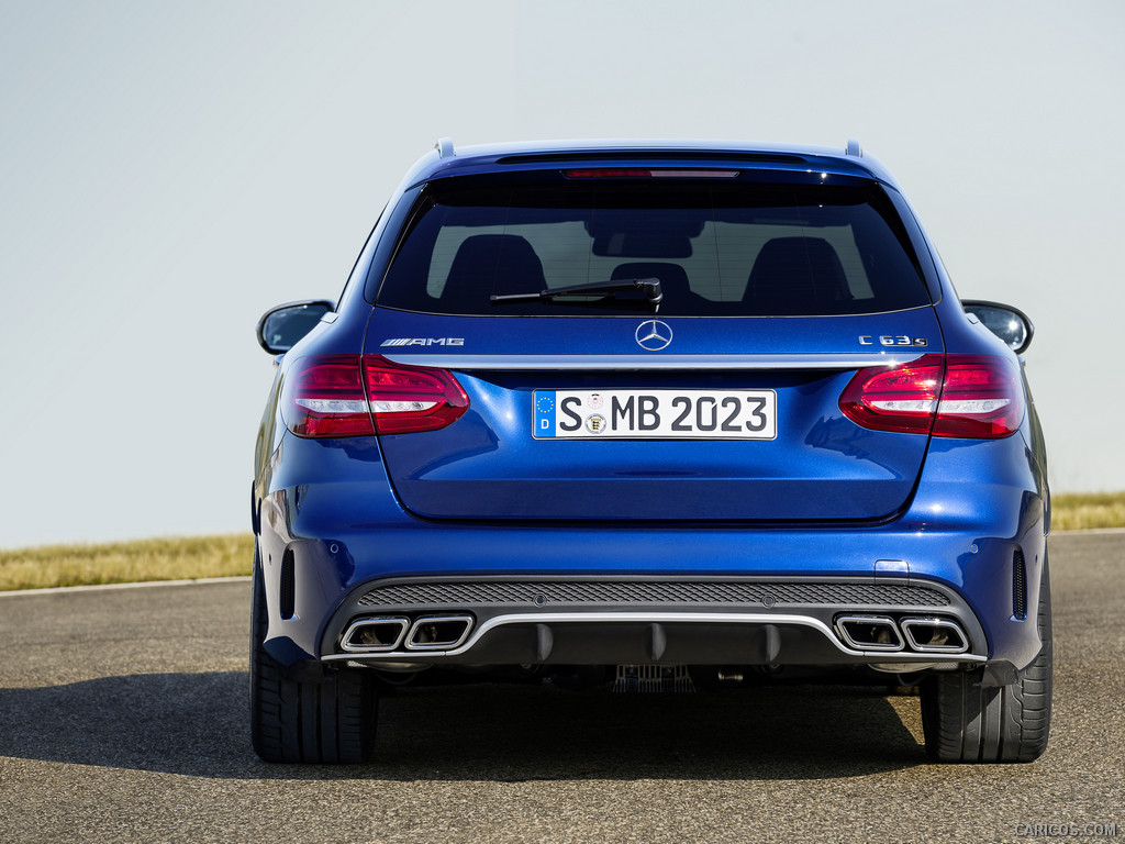 2015 Mercedes-Benz C63 AMG Estate (Brilliant Blue Metallic) - Rear