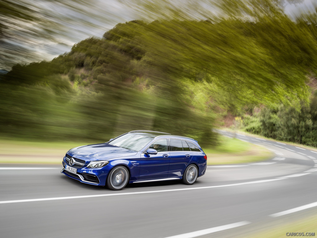 2015 Mercedes-Benz C63 AMG Estate (Brilliant Blue Metallic) - Side