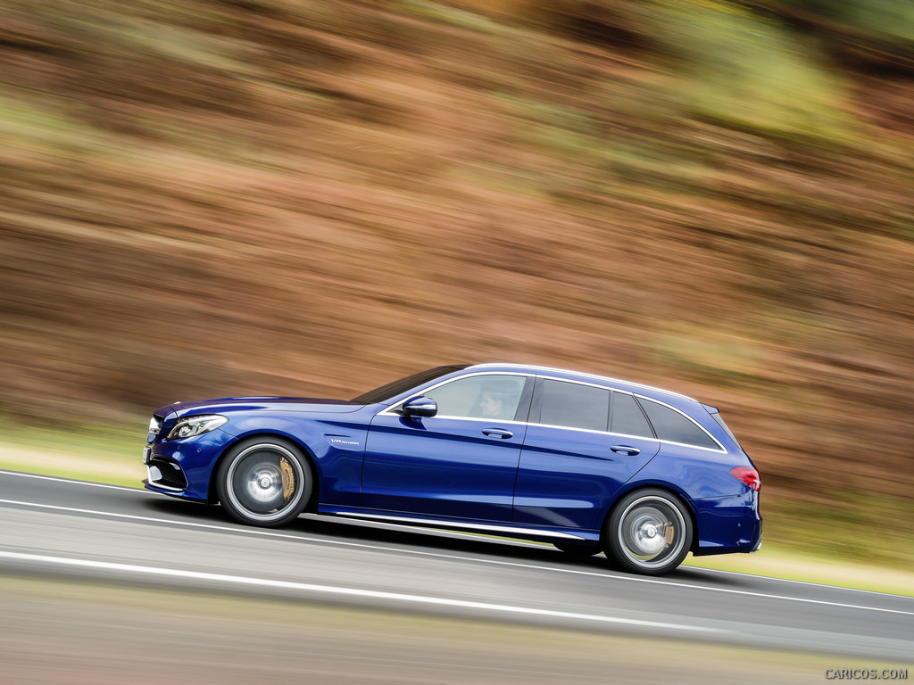 2015 Mercedes-Benz C63 AMG Estate (Brilliant Blue Metallic) - Side