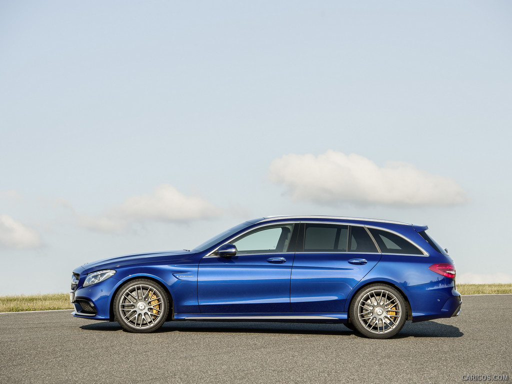 2015 Mercedes-Benz C63 AMG Estate (Brilliant Blue Metallic) - Side