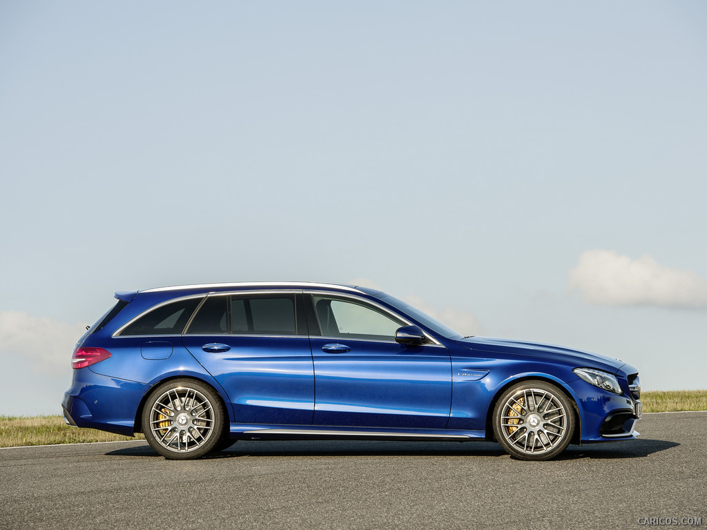 2015 Mercedes-Benz C63 AMG Estate (Brilliant Blue Metallic) - Side