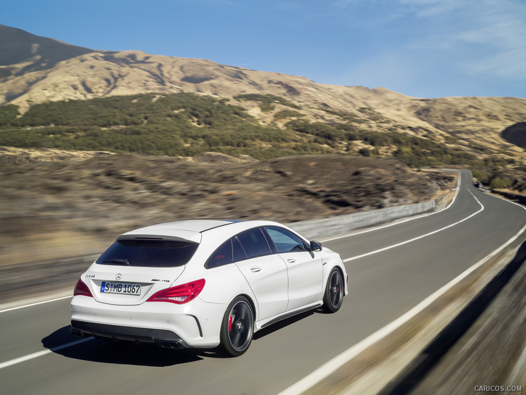 2015 Mercedes-Benz CLA 45 AMG Shooting Brake (Calcite White)  - Rear