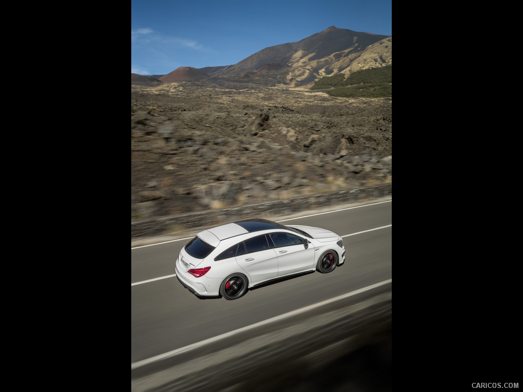 2015 Mercedes-Benz CLA 45 AMG Shooting Brake (Calcite White)  - Top