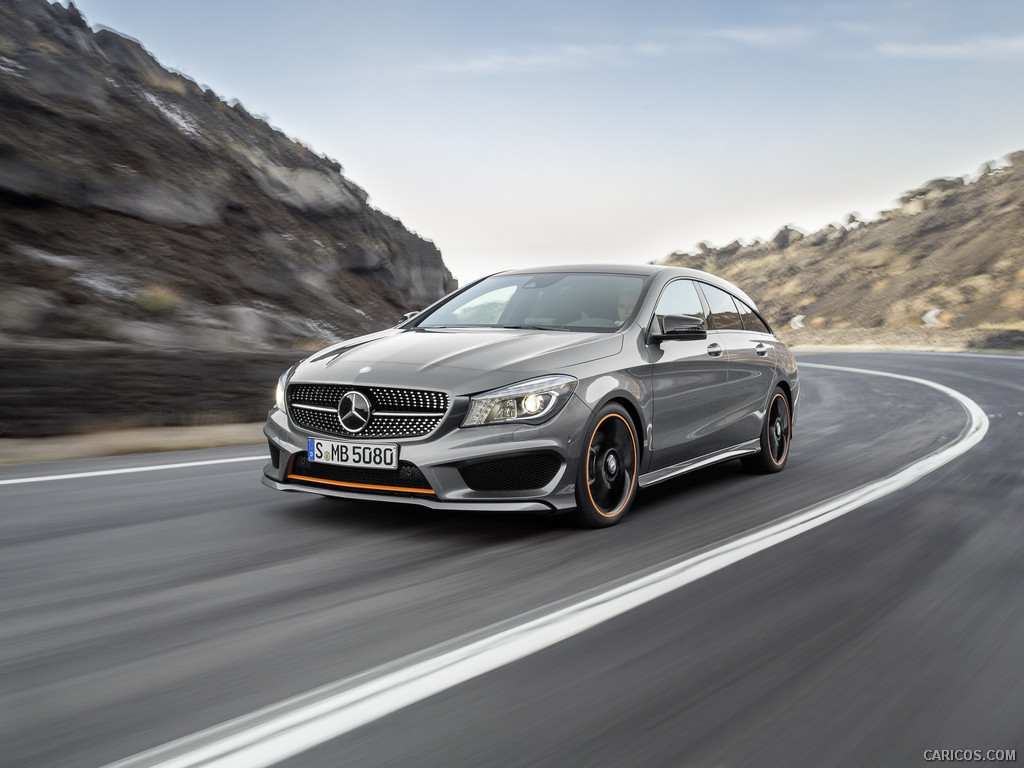 2015 Mercedes-Benz CLA-Class CLA 250 4MATIC Shooting Brake OrangeArt (Mountain Grey) - Front