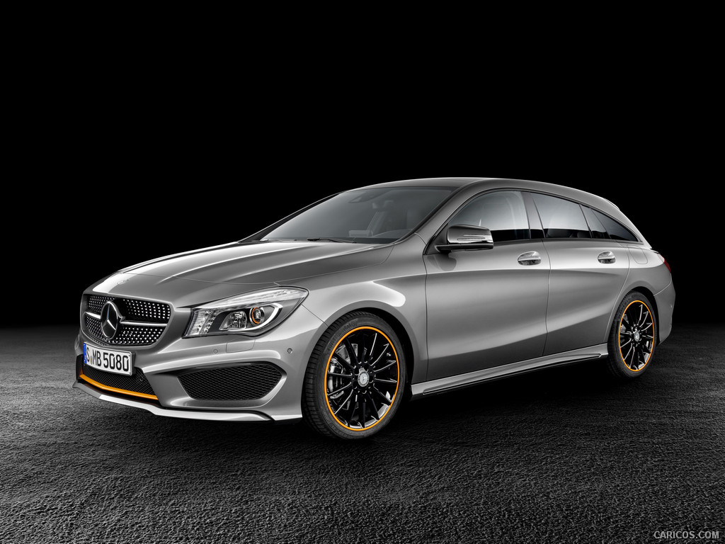 2015 Mercedes-Benz CLA-Class CLA 250 4MATIC Shooting Brake OrangeArt (Mountain Grey) - Front