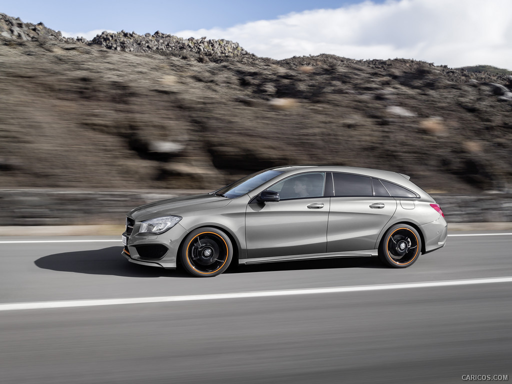 2015 Mercedes-Benz CLA-Class CLA 250 4MATIC Shooting Brake OrangeArt (Mountain Grey) - Side