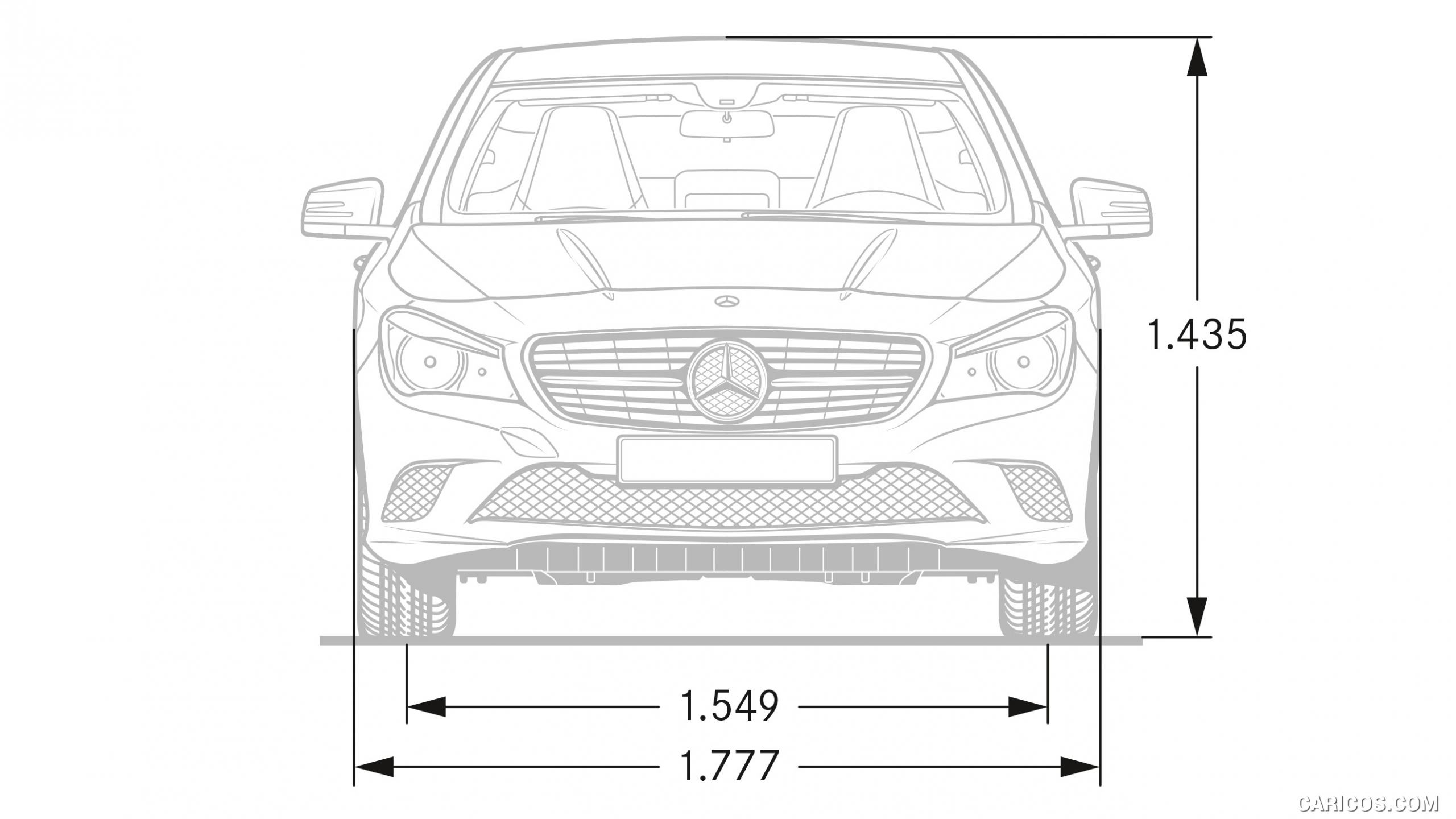 2015 Mercedes-Benz CLA-Class Shooting Brake - Dimensions, #60 of 96