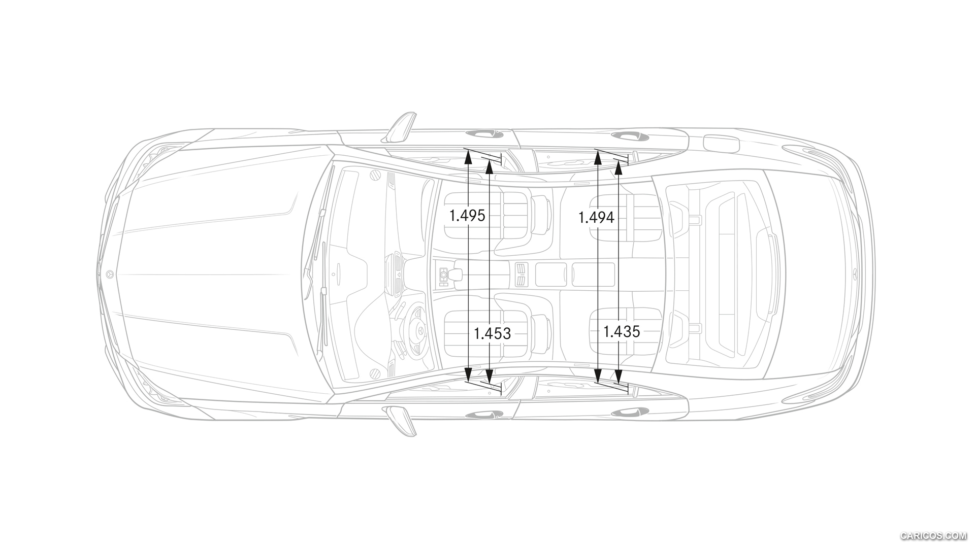 2015 Mercedes-Benz CLS 63 AMG  - Dimensions, #48 of 51