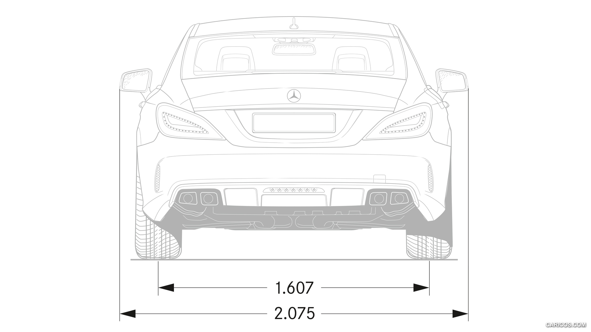 2015 Mercedes-Benz CLS 63 AMG  - Dimensions, #50 of 51