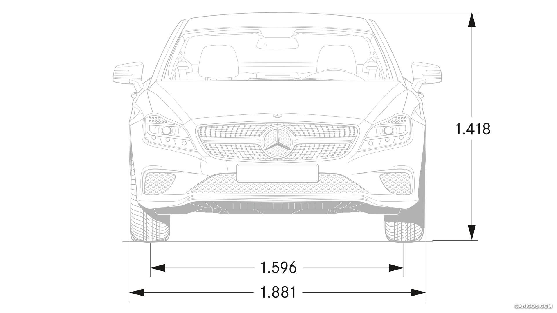 2015 Mercedes-Benz CLS-Class  - Dimensions, #59 of 94