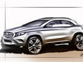 2015 Mercedes-Benz GLA-Class Front - Design Sketch