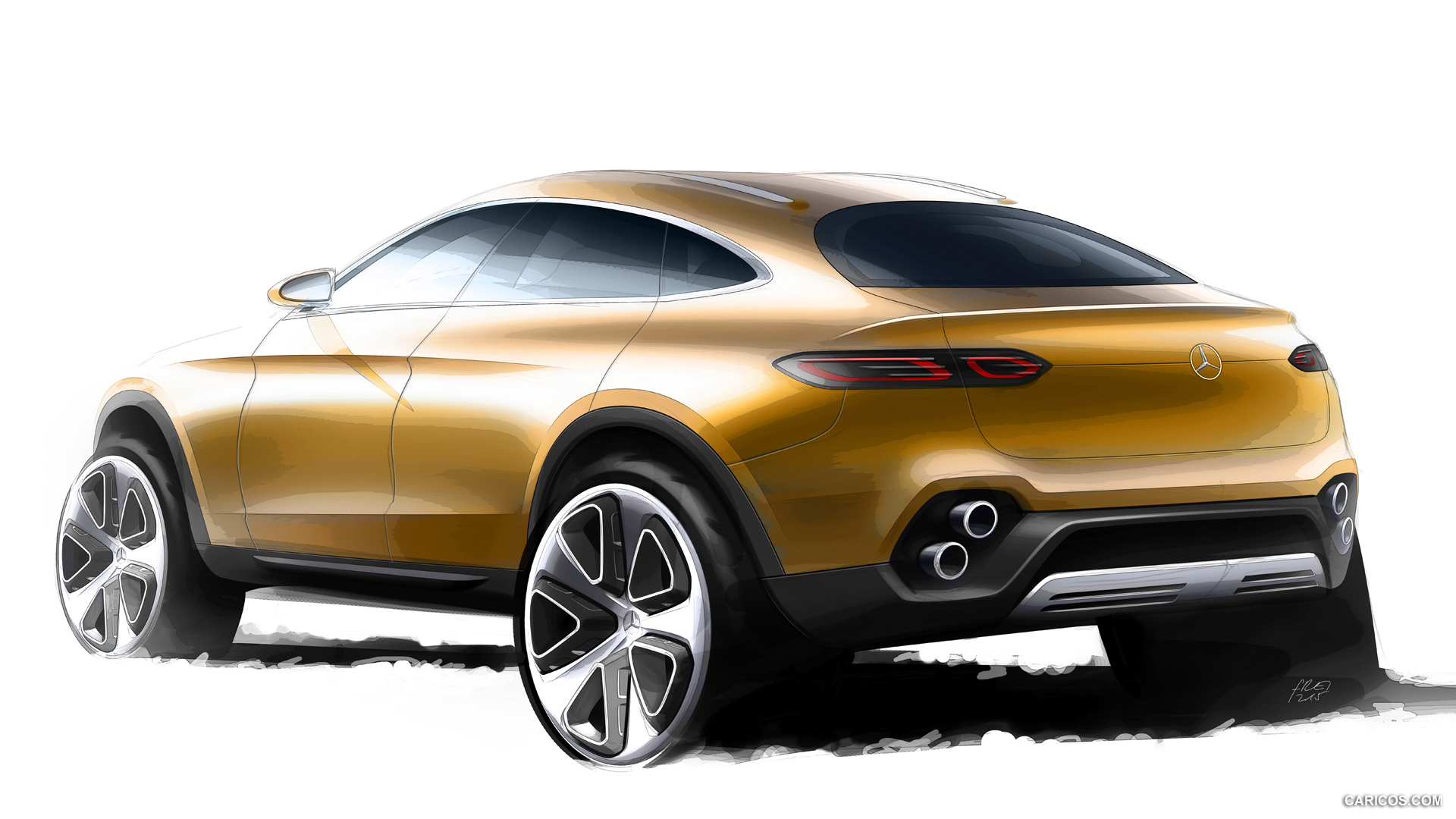 2015 Mercedes-Benz GLC Coupe Concept  - Design Sketch, #16 of 16