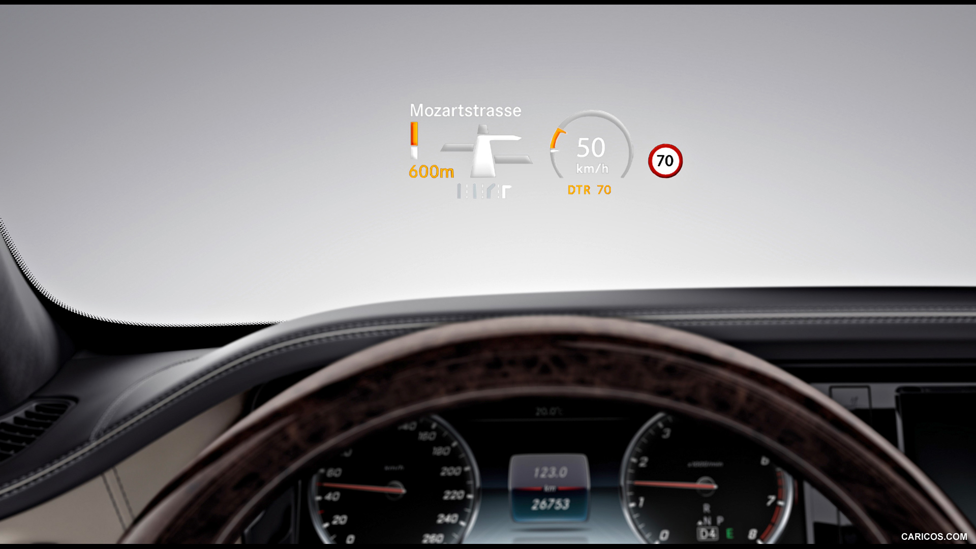 2015 Mercedes-Benz S600 Heads-Up Display - Interior Detail, #9 of 10