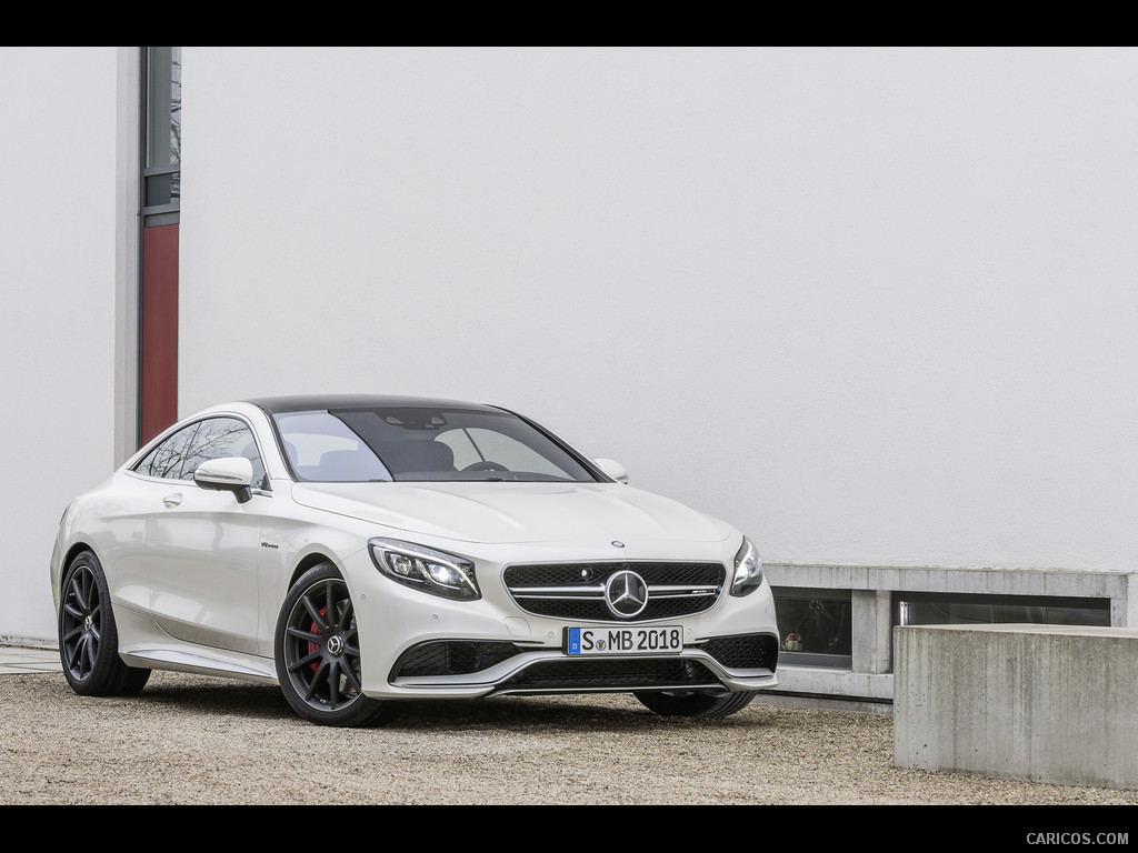 2015 Mercedes-Benz S63 AMG Coupe - Designo Diamond White Bright  - Front