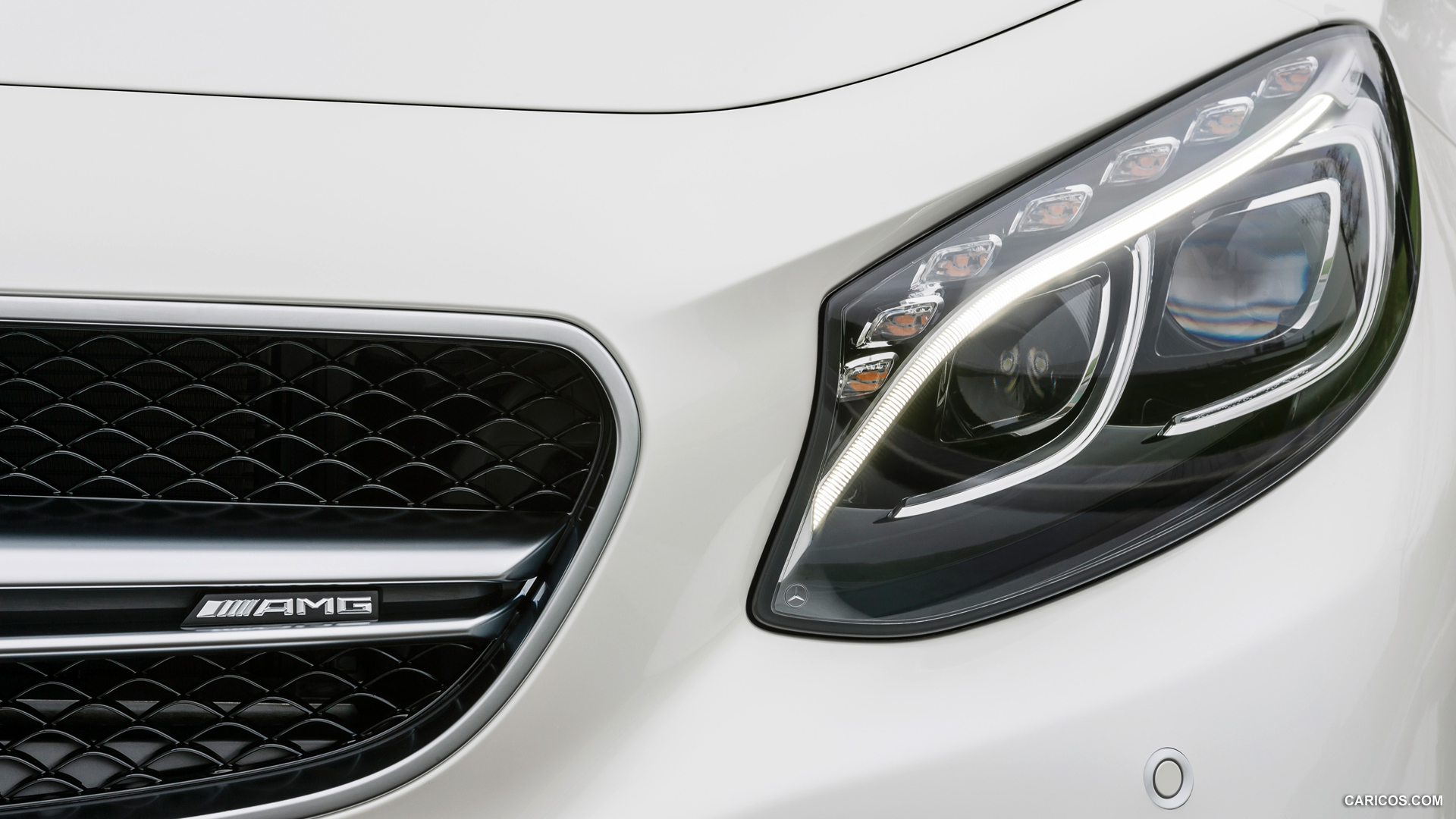 2015 Mercedes-Benz S63 AMG Coupe - Designo Diamond White Bright  - Headlight, #14 of 42