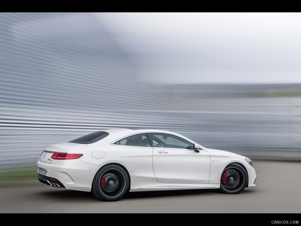 2015 Mercedes-Benz S63 AMG Coupe - Designo Diamond White Bright - Side