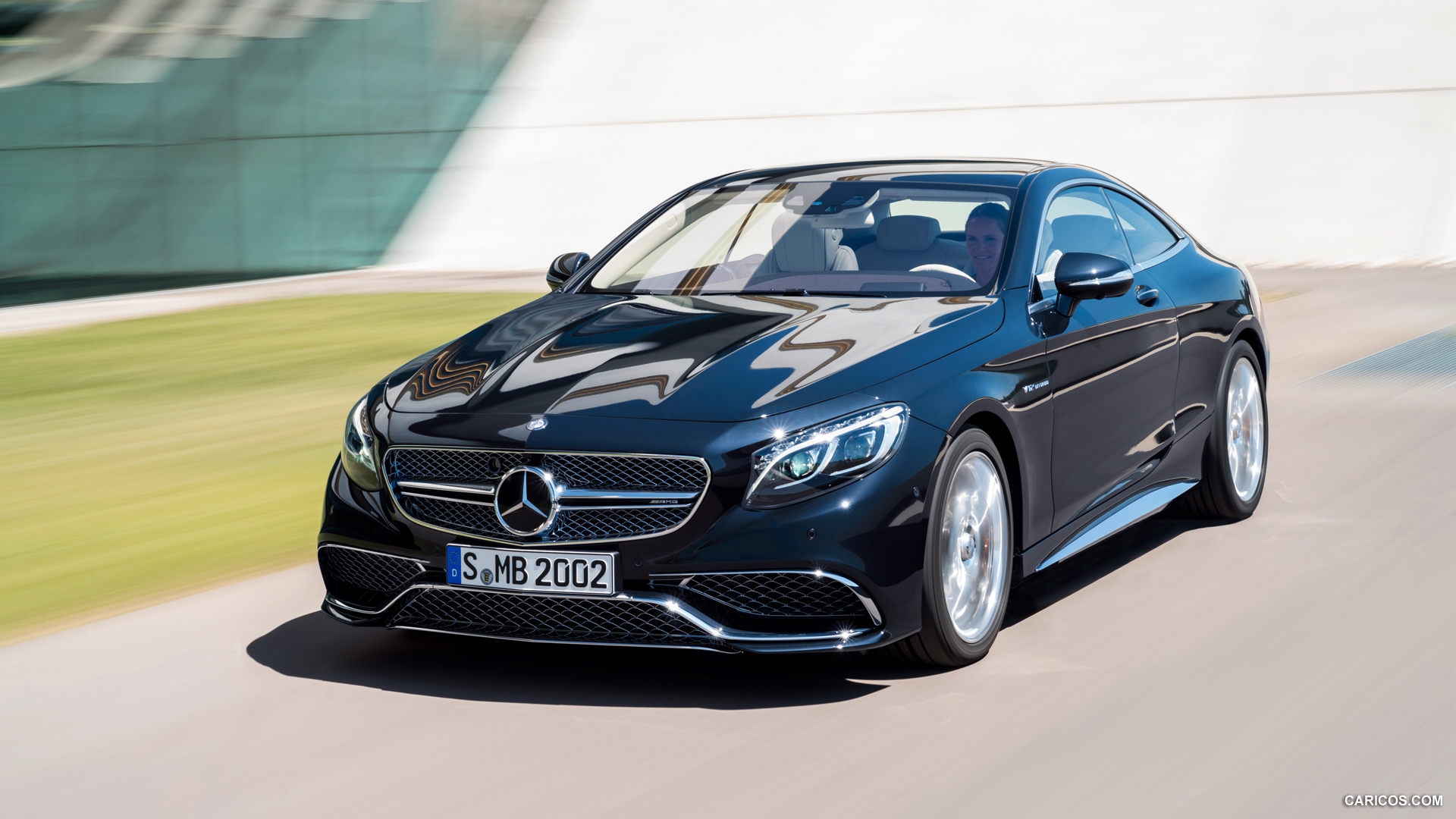 2015 Mercedes-Benz S65 AMG Coupe (Anthracite Blue) - Front, #1 of 101