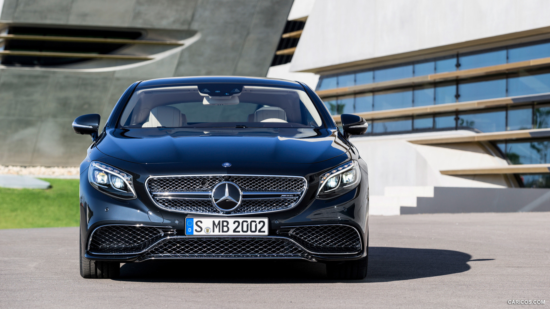 2015 Mercedes-Benz S65 AMG Coupe (Anthracite Blue) - Front, #5 of 101