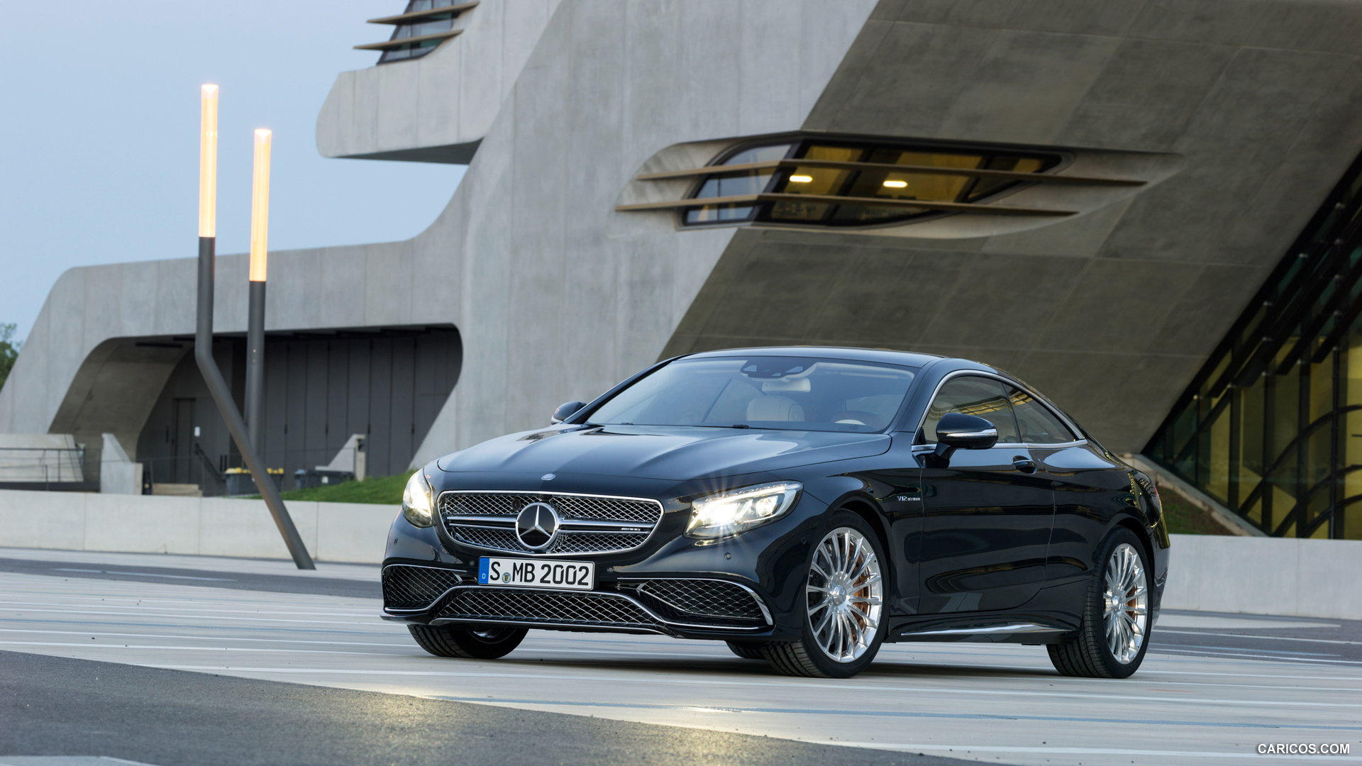 2015 Mercedes-Benz S65 AMG Coupe (Anthracite Blue) - Front, #13 of 101