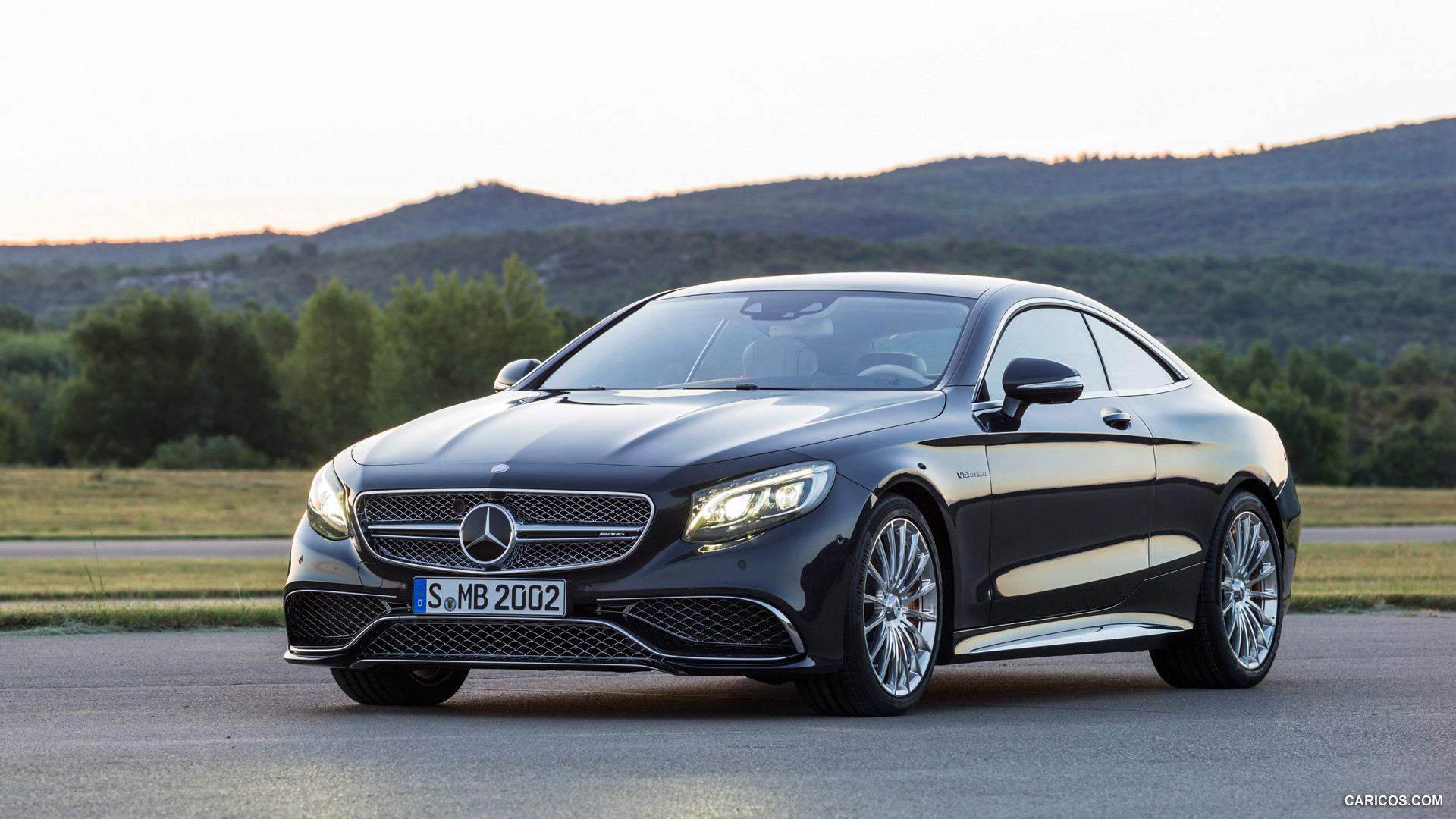 2015 Mercedes-Benz S65 AMG Coupe (Anthracite Blue) - Front, #15 of 101
