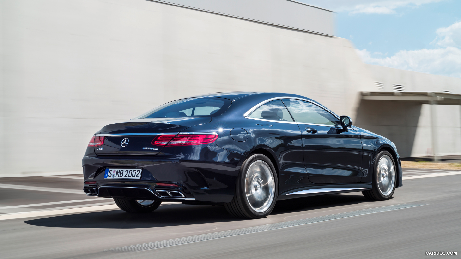 2015 Mercedes-Benz S65 AMG Coupe (Anthracite Blue) - Rear, #11 of 101