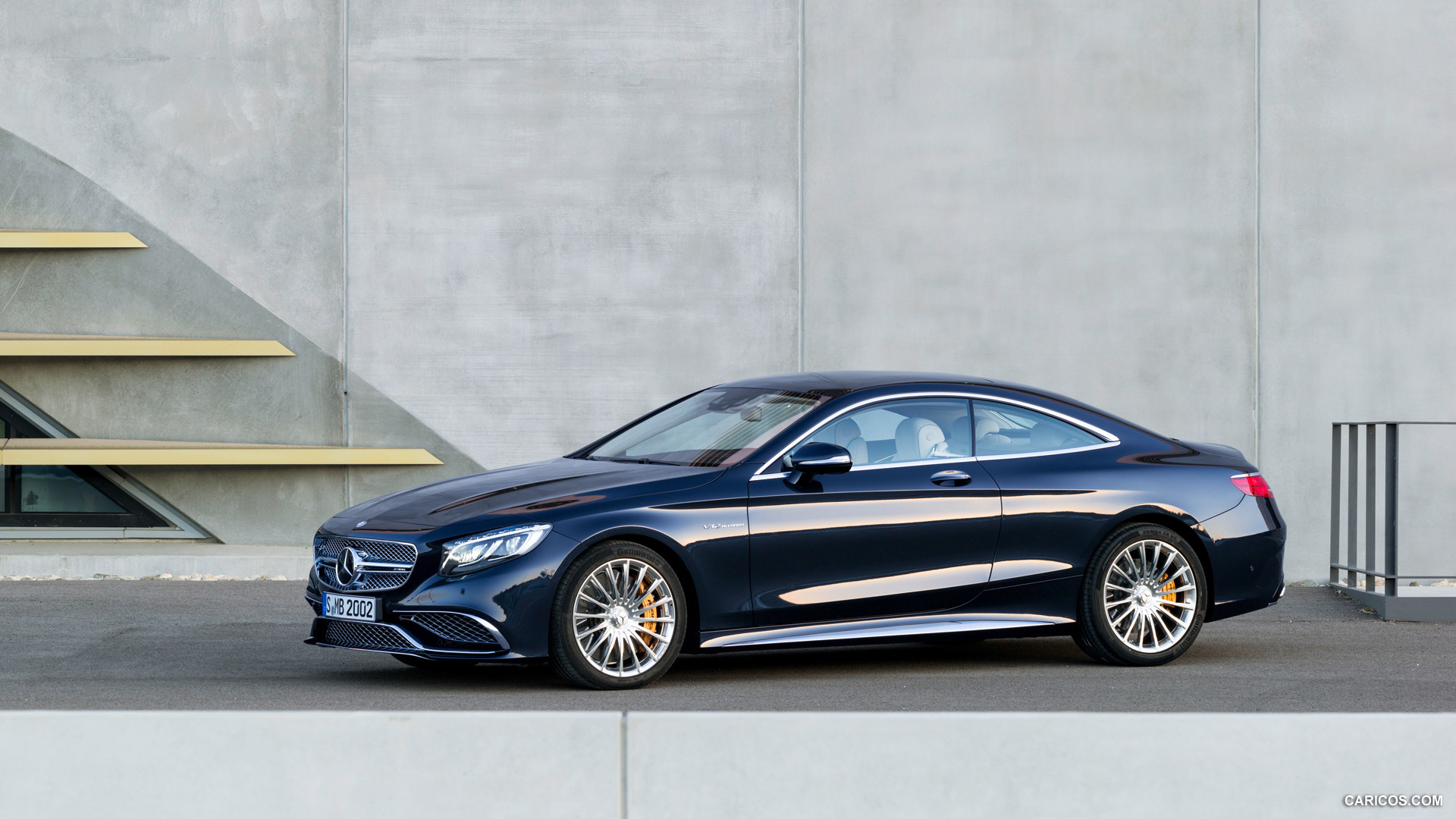 2015 Mercedes-Benz S65 AMG Coupe (Anthracite Blue) - Side, #10 of 101