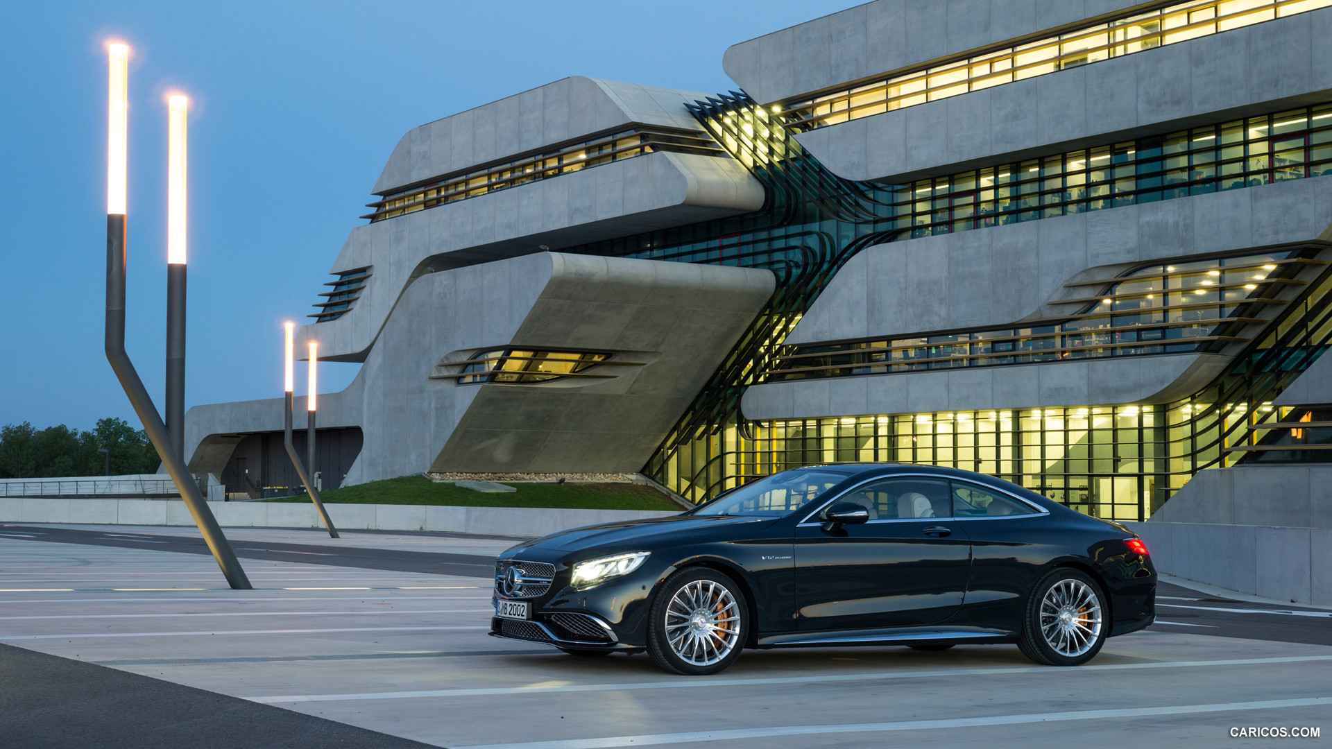 2015 Mercedes-Benz S65 AMG Coupe (Anthracite Blue) - Side, #14 of 101