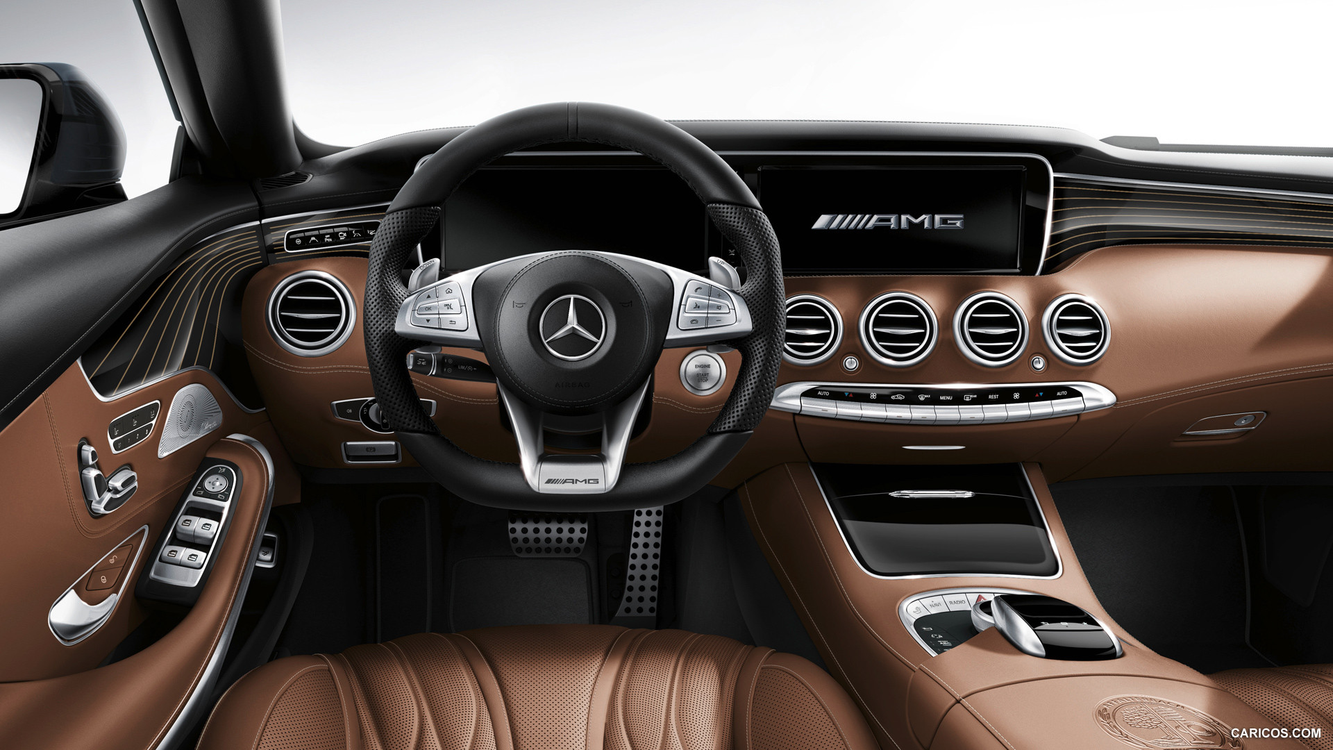 2015 Mercedes-Benz S65 AMG Coupe (Designo Saddle Brown / Black) - Interior, #28 of 101