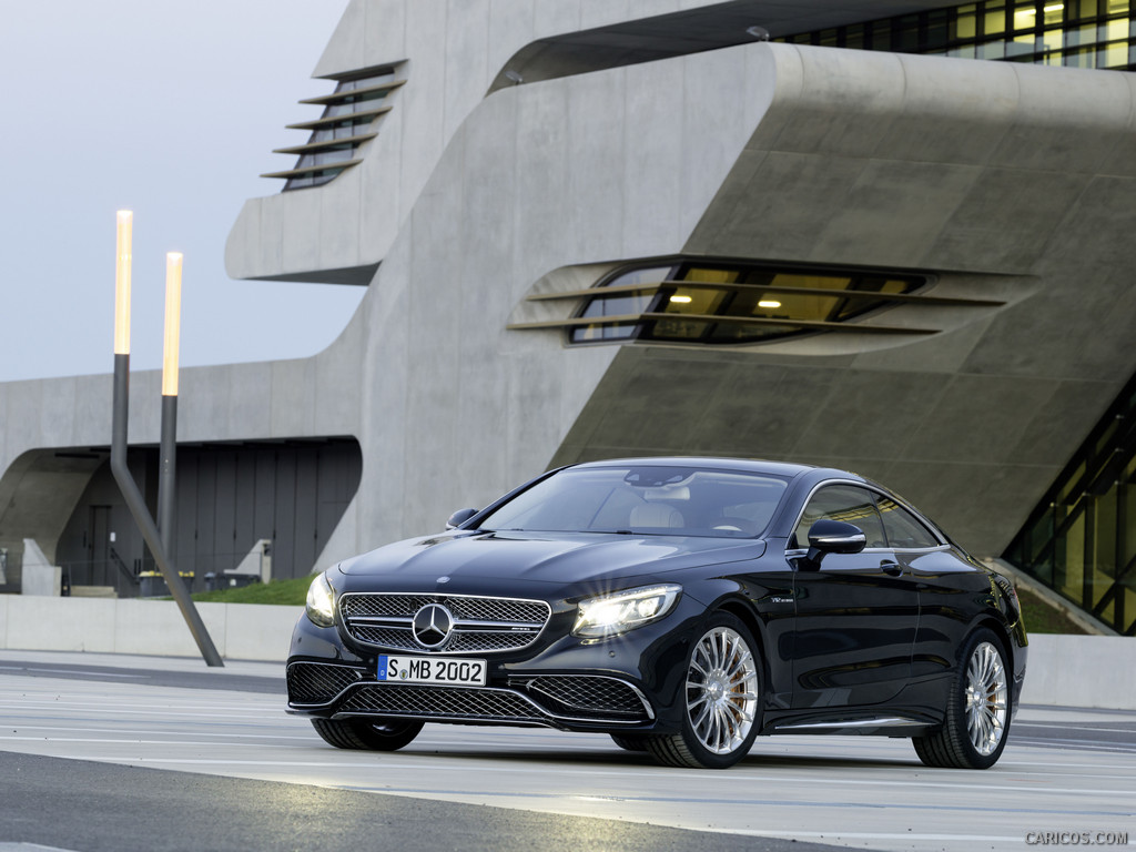 2015 Mercedes-Benz S65 AMG Coupe (Anthracite Blue) - Front