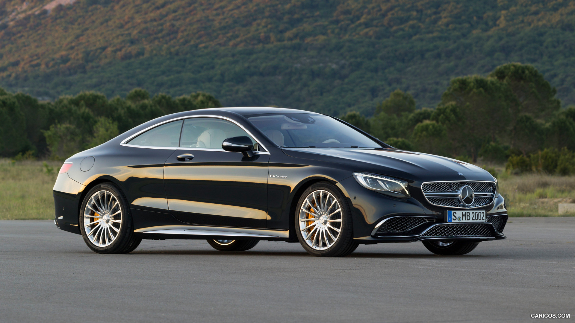 2015 Mercedes-Benz S65 AMG Coupe (Anthracite Blue) - Side, #16 of 101